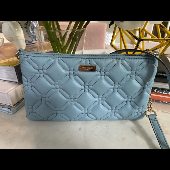 Kate Spade Quilted Crossbody, Light Blue - Picture 3 of 7
